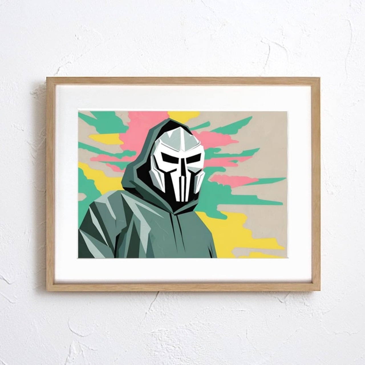 MF Doom｜伝説的MCへ敬意を込めたマスクアートポスター｜ストリート感あふれる存在感で部屋を格上げ｜A3ポスター