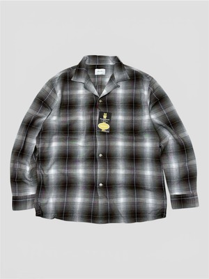 TOWN CRAFT / LOOP COLLAR OMBRE CHECK SHIRT GREEN