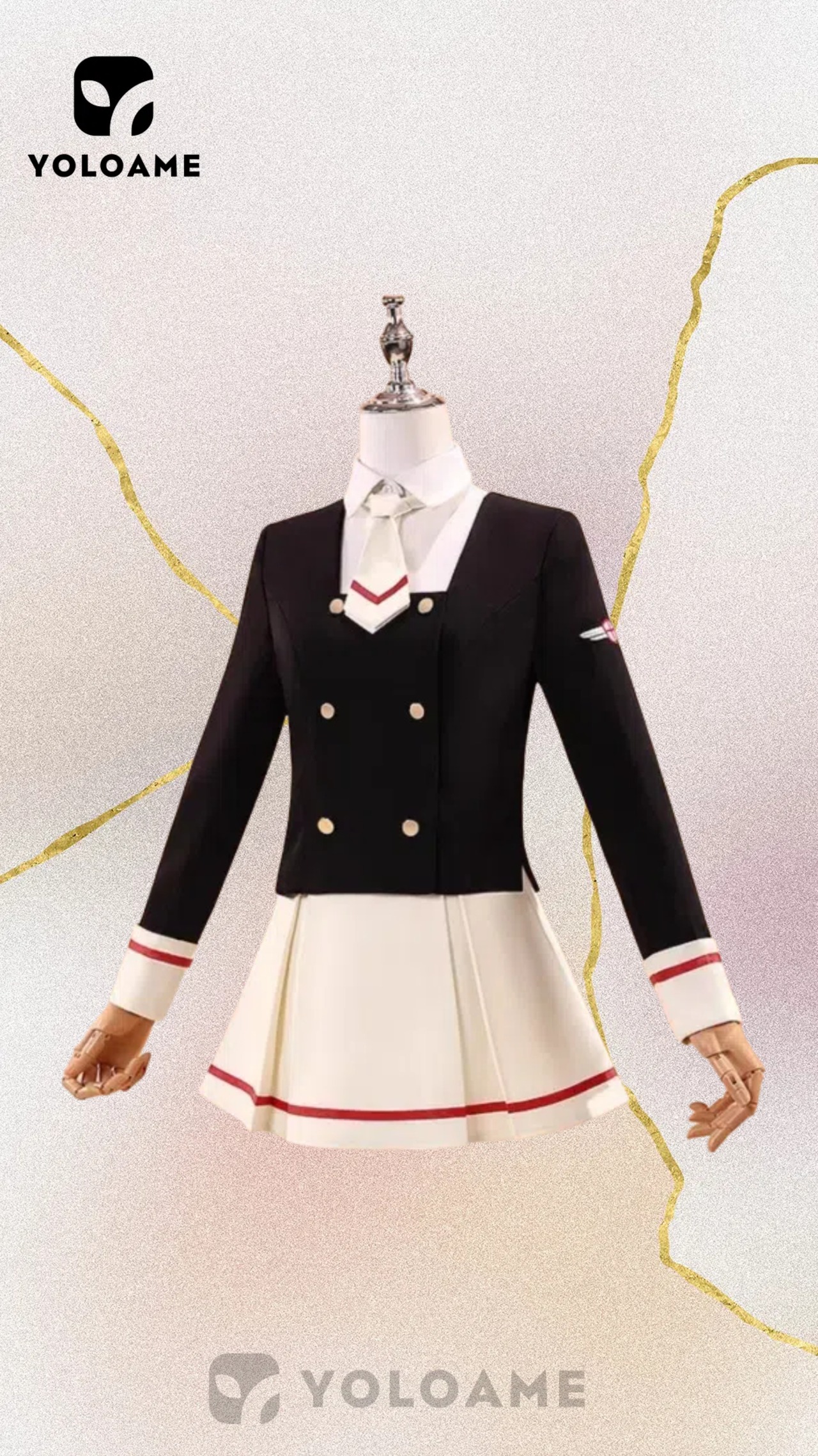 三分妄想 カードキャプターさくら 木之本桜 コスプレ 中学校制服セット 衣装