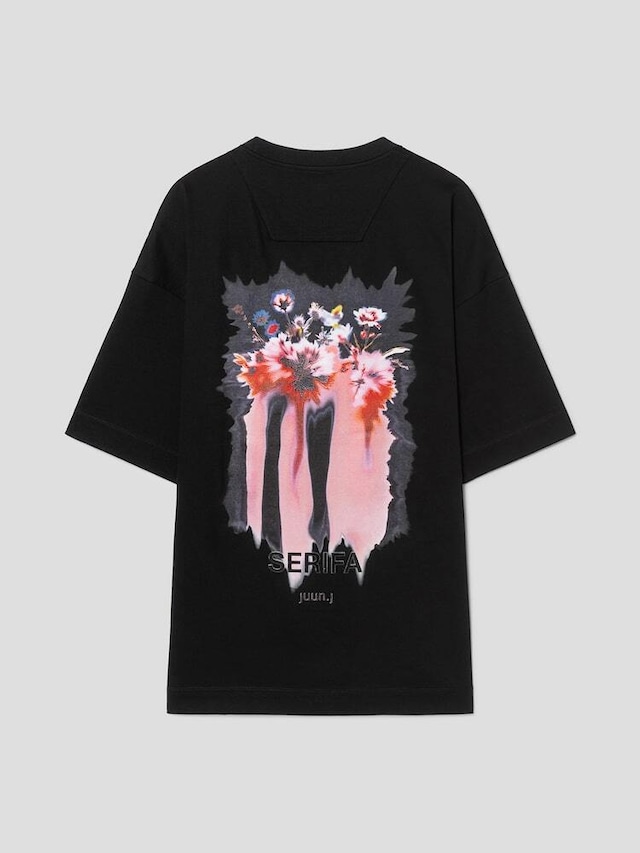 [JUUN.J] SERIFA Semi-Overfit Short Sleeve - Black 正規品 韓国ブランド 韓国ファッション 韓国代行 ジュンジー 日本 店舗