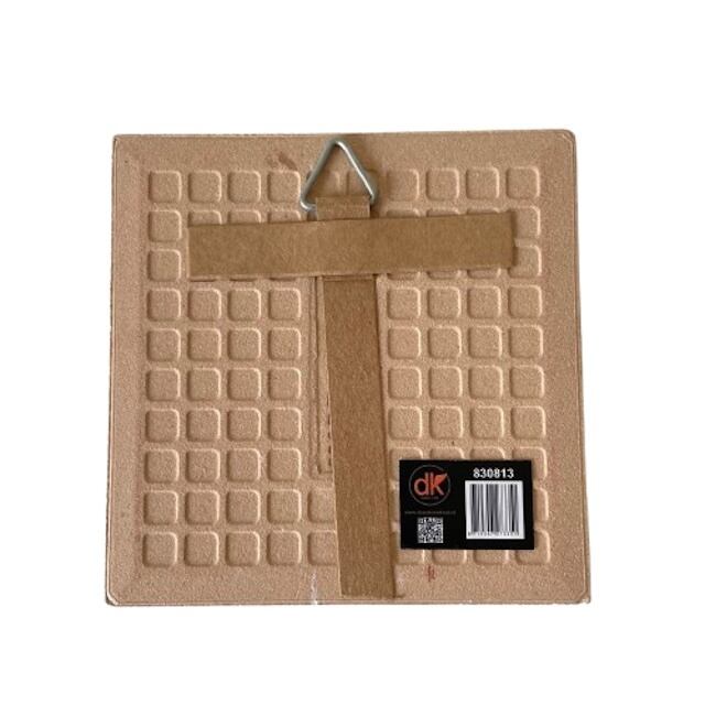 ヴィンテージ オランダ  Schwabap タイル壁掛 手書き絵付け ビンテージ）オランダ製 ヒンダーローペン手描き花装飾額 陶器