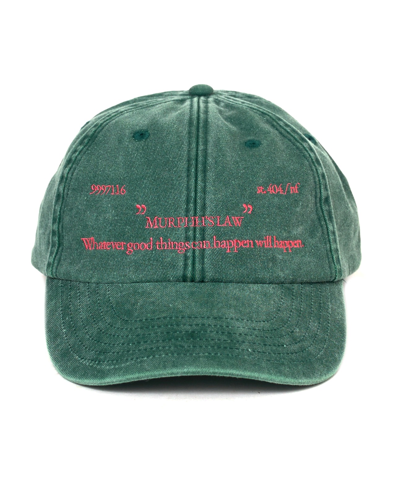 MURPHH  "MURPHH'S LAW" CAP〔FADE GREEN〕