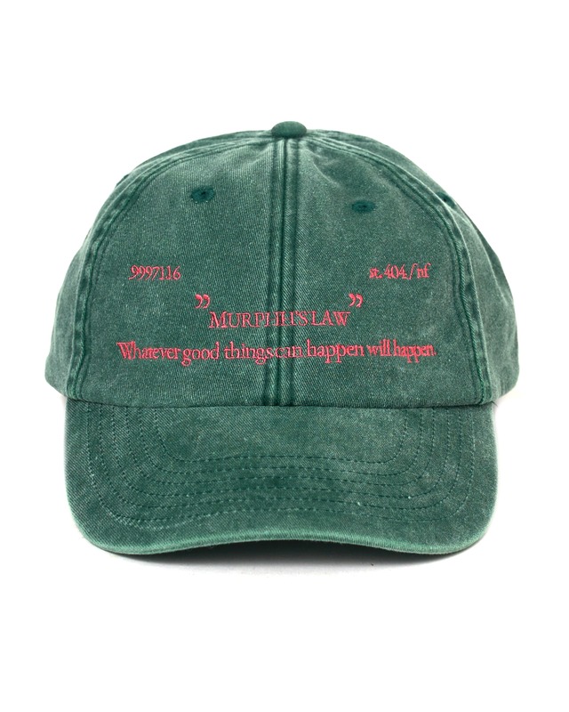 MURPHH  "MURPHH'S LAW" CAP〔FADE GREEN〕