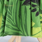 フラダンス 衣装 ワンピース ドレス u'ino! ブラック系 グリーン系 ハワイ製 ベロア チューブトップ 異素材 かわいい 華やか 鮮やか 高級感 光沢 上品 きれい 黒 緑 ハワイアン アロハ ハワイアンプリント フラ ダンス レッスン 練習 おしゃれ