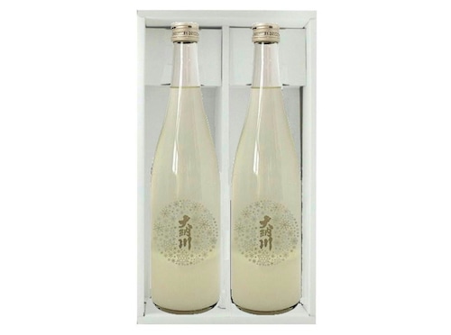 【人気急上昇】大納川純米吟醸スパークリング　(生)　720ml×2本セット　ギフトBOX入り