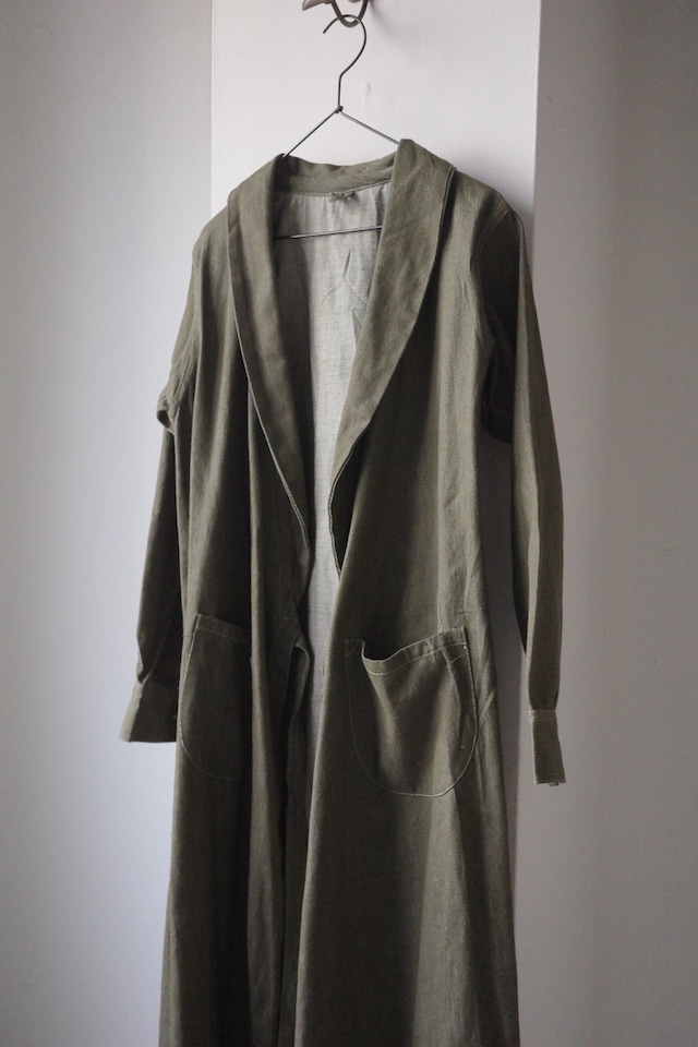 VINTAGE  ヴィンテージ / 1942’s BRITISH ARRMY GREEN DENIM ROBE