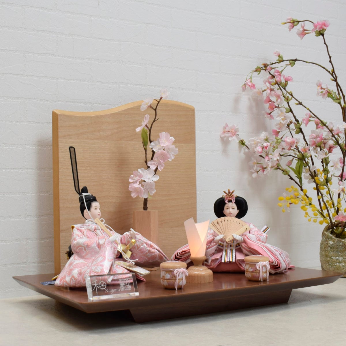 雛人形 親王飾り【初桜】|モダン|おしゃれ|コンパクト|かわいい|今どき|和モダン|おすすめ
