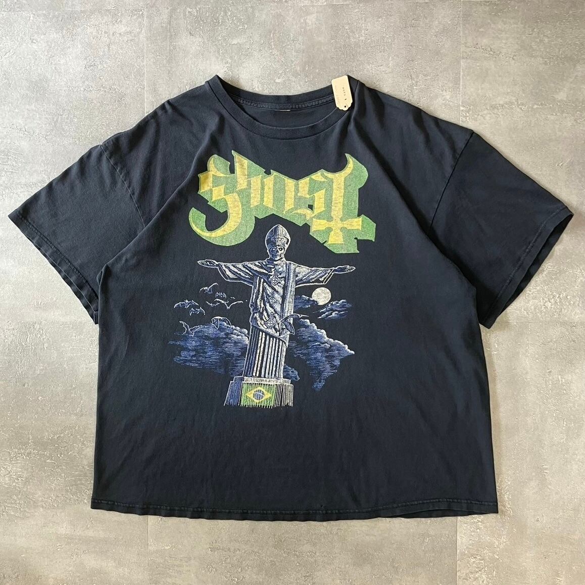 《Lサイズ》Ghost バンドTシャツ フェードブラック no.3000