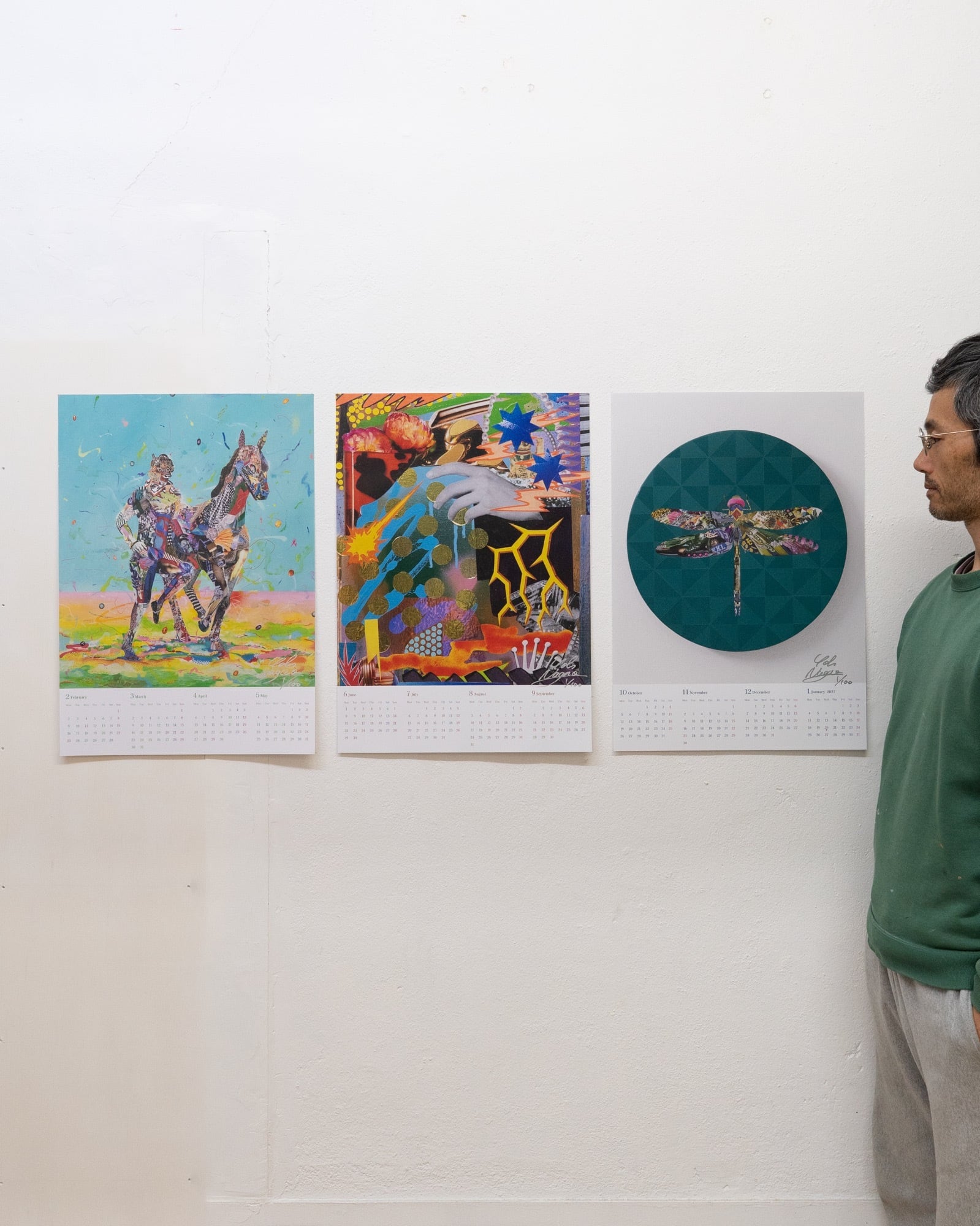 長尾洋　サイン入り　カレンダー Yoh Nagao Art Shop