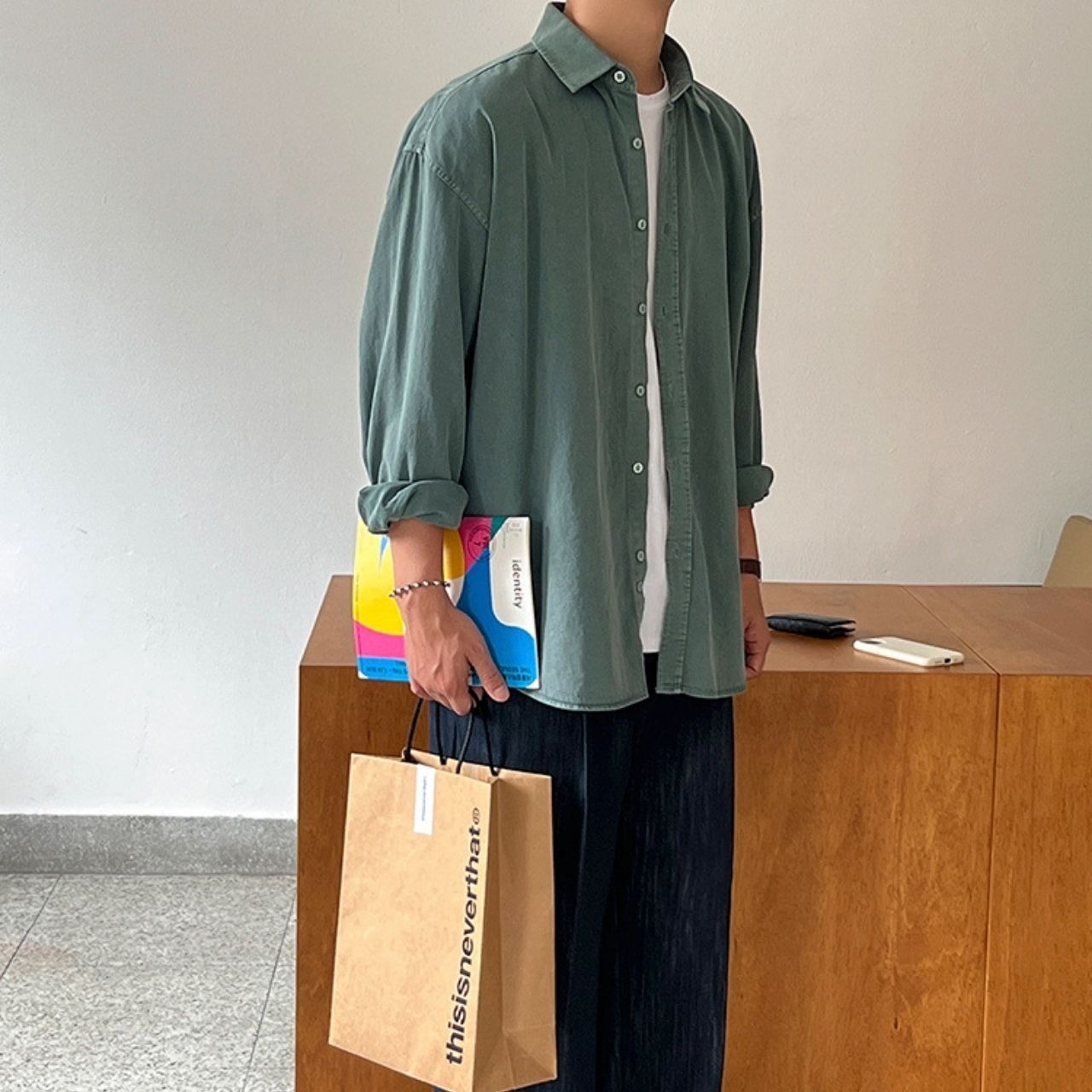 シンプルヴィンテージライクシャツ　MT0080417