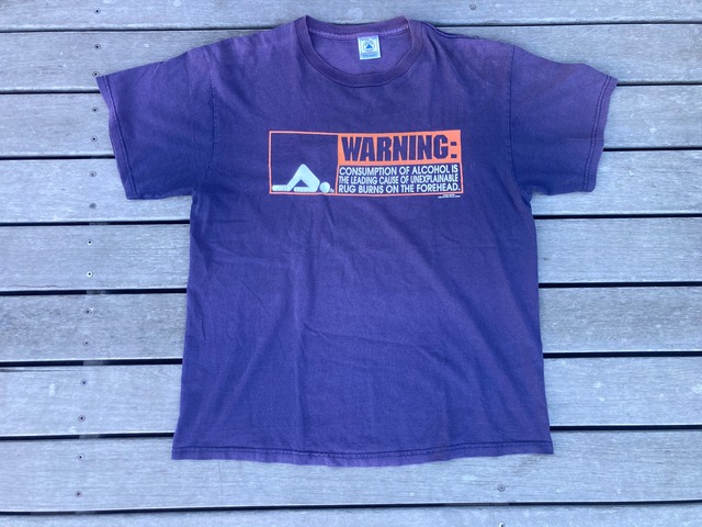 00s ALCOHOL WARNING FADE TEE