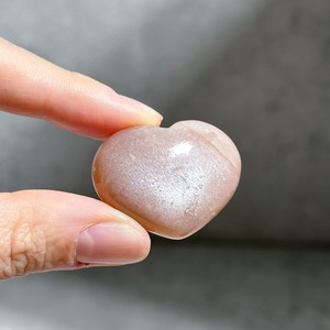 ピーチサン＆ムーンストーン ハート45◇Peach Sun & Moon Stone Heart◇ 天然石・鉱物・パワーストーン