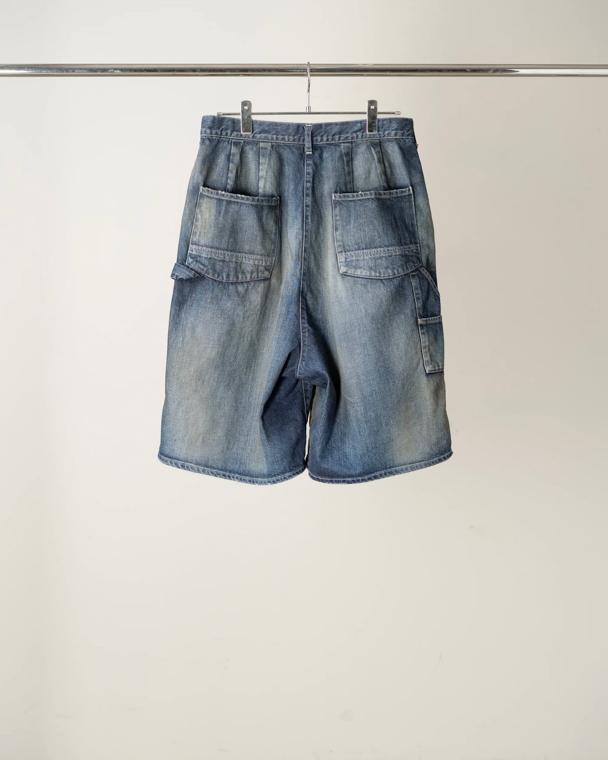 ANCELLM / DENIM PAINTER SHORTS (INDIGO) | THE MODERN AGE