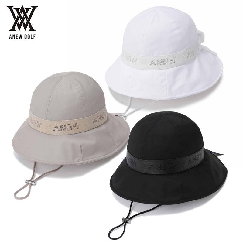 ANEW アニューゴルフ　完売　バケットハット　バケハ ANEW 2025 アニュー WOMEN エッセンシャルワイドバケットハット