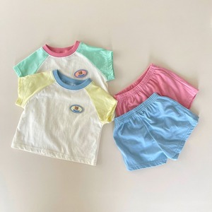【BABY】カラーバリクマ柄セットアップ