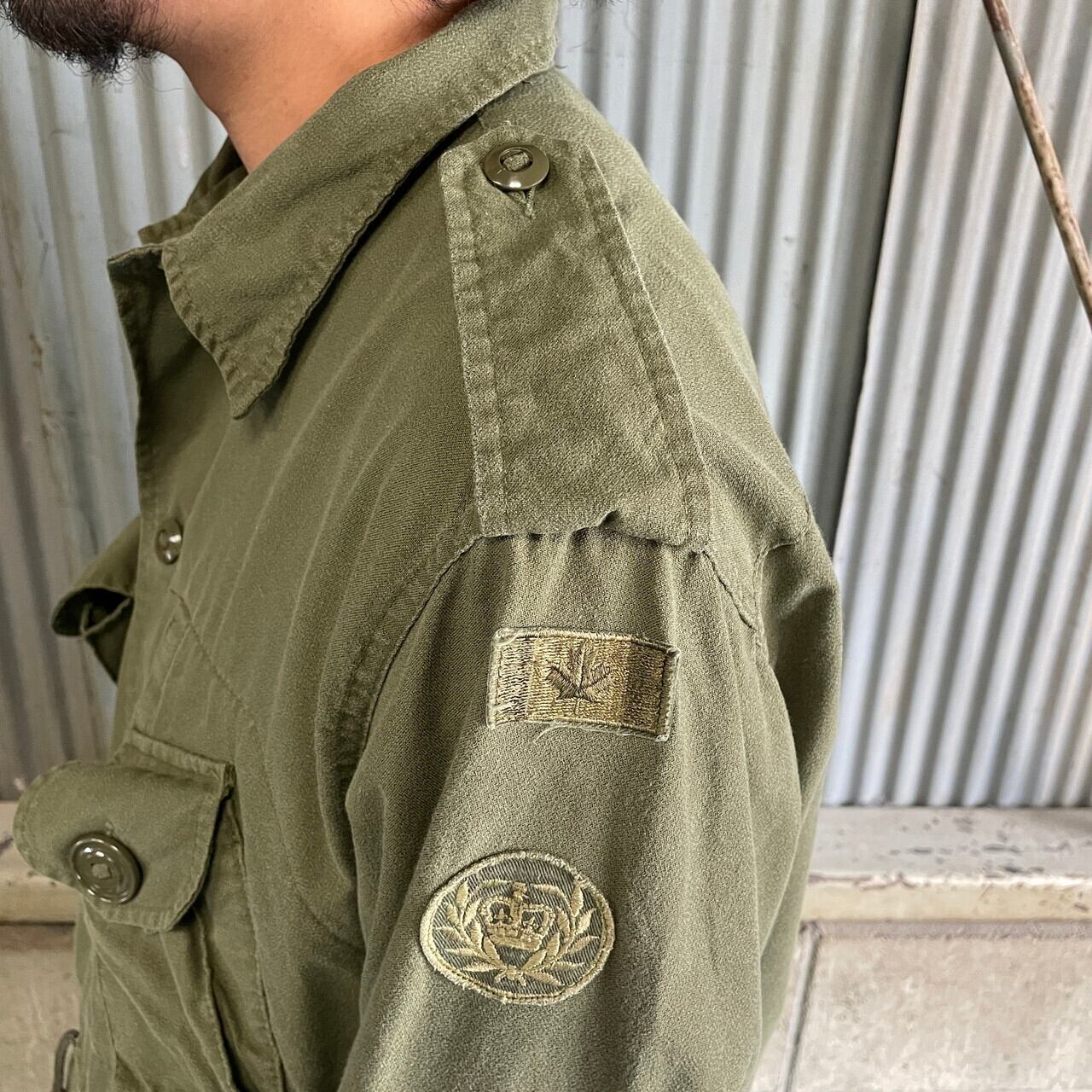 80年代 カナダ軍 MK2 ミリタリー フィールドジャケット シャツ