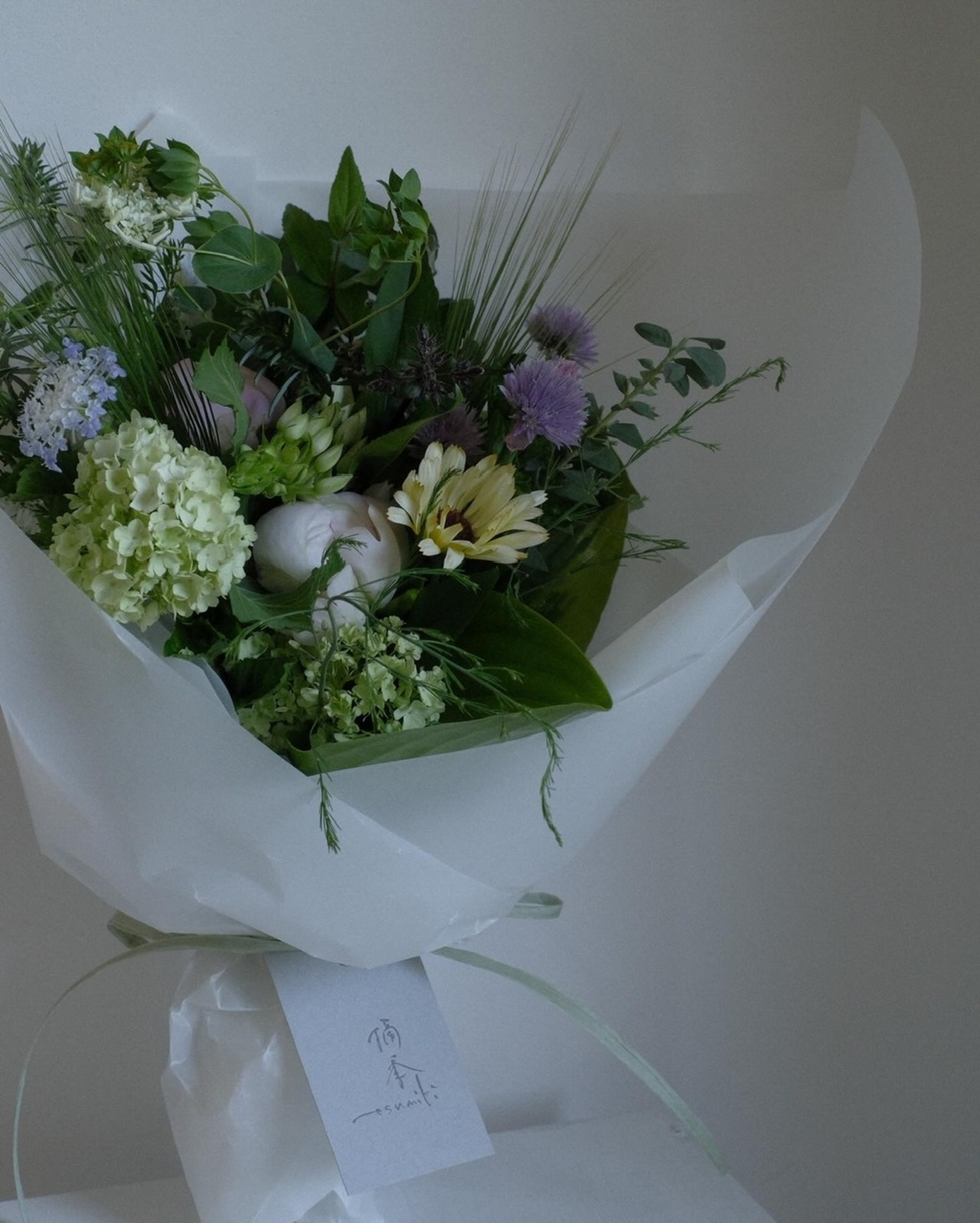 母の日｜ハーブ香る花束「のびやかに」