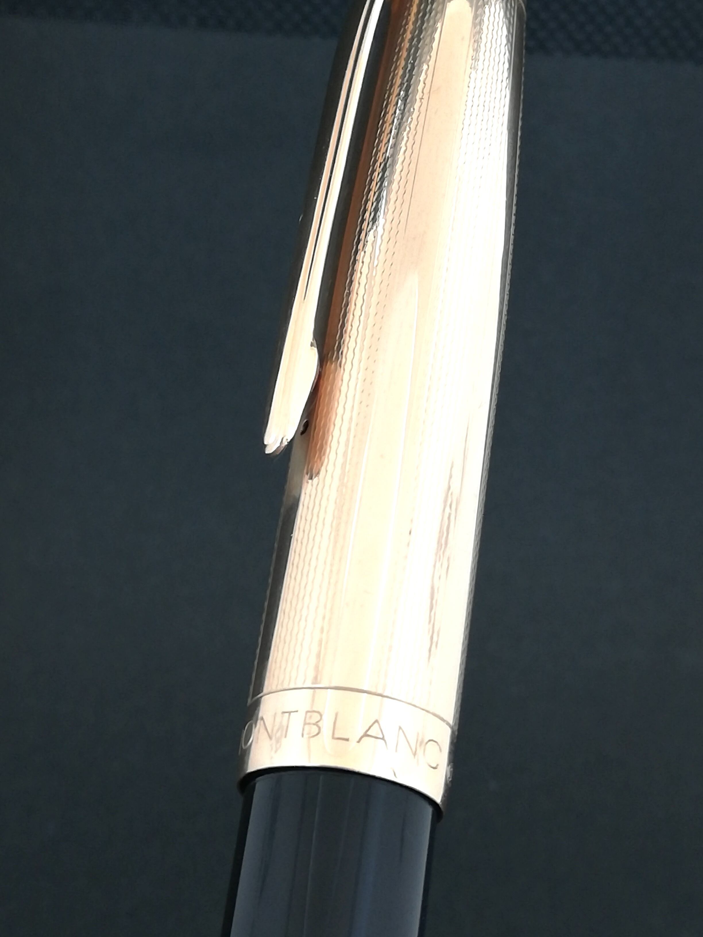 モンブラン万年筆642N、キレイ モンブラン 万年筆 マスターピース No.642N グレーストライプ