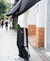 【#Re:room】SIDE LINE 2WAY WIDE TRACK PANTS［REP227］