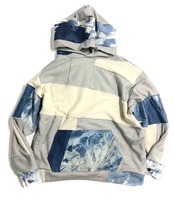 Remake Hoodie light brown×Denim【hoodie07】