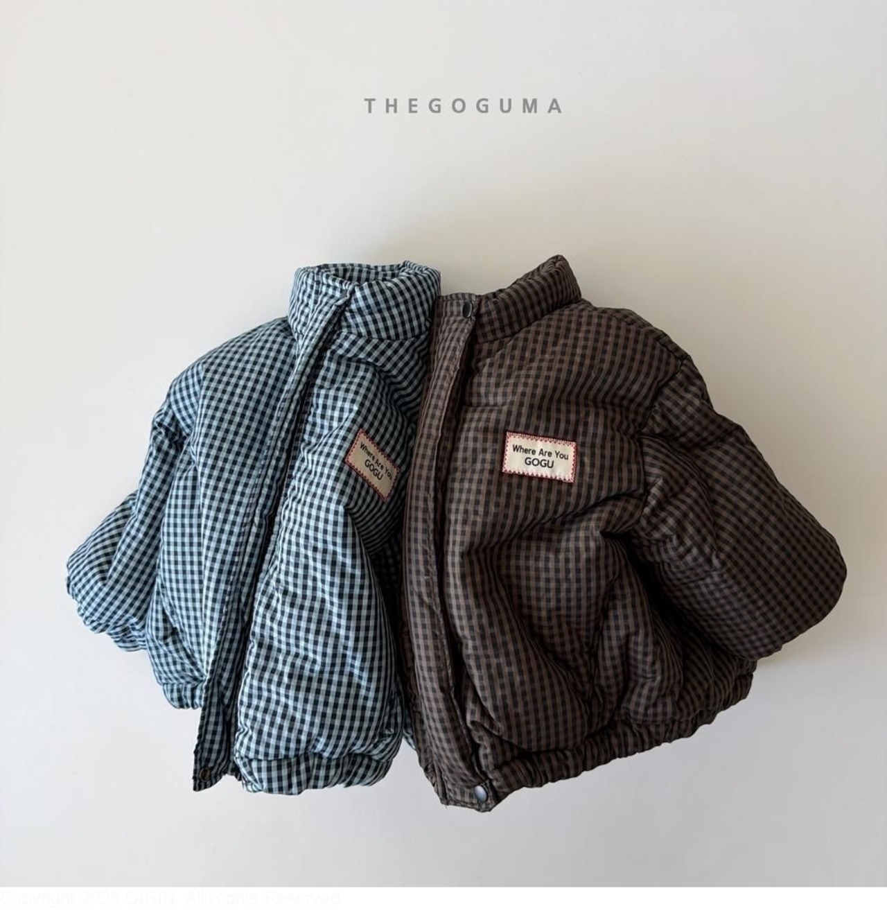 ザゴグマ / THE GOGUMA / チェックパディングジャンパー / 韓国子供服 / キッズ / 26winter〖取寄〗*XS~XL*