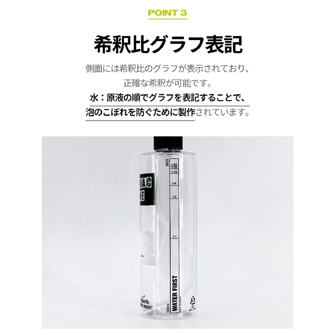 マニアック 希釈ボトル SPRAY BOTTLE MANIAC LINE | PAY ID