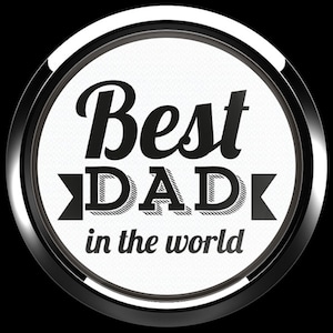 160番 ゴーバッジ BEST DAD IN THE WORLD