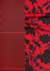 【受注商品】Rumi Rock片身変わりきもの「夜の更紗×変わり縞」　[A1712]