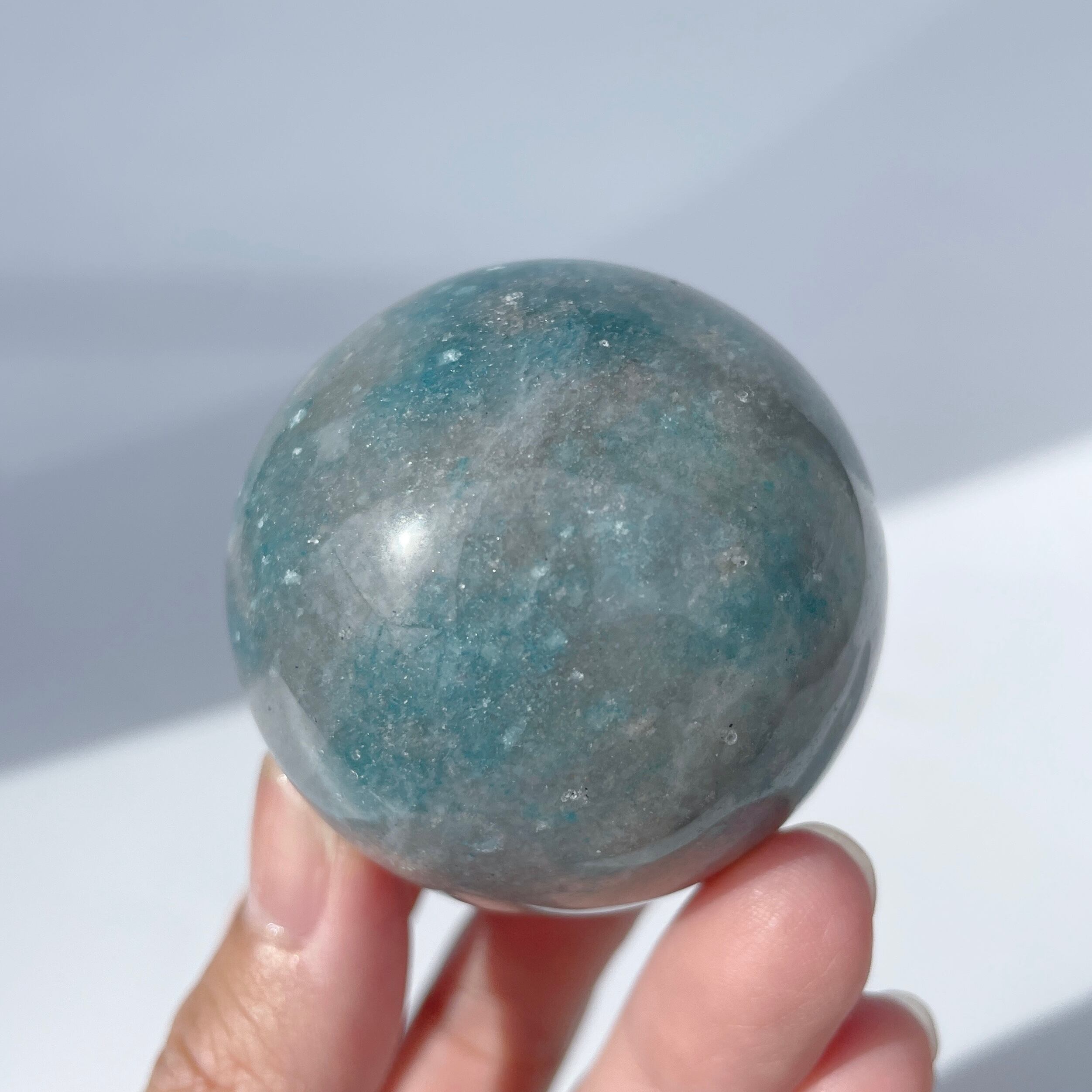 トロレアイトインクォーツ(トロール石)スフィア(丸玉)22◇ Trolleite ◇天然石・鉱物・パワーストーン