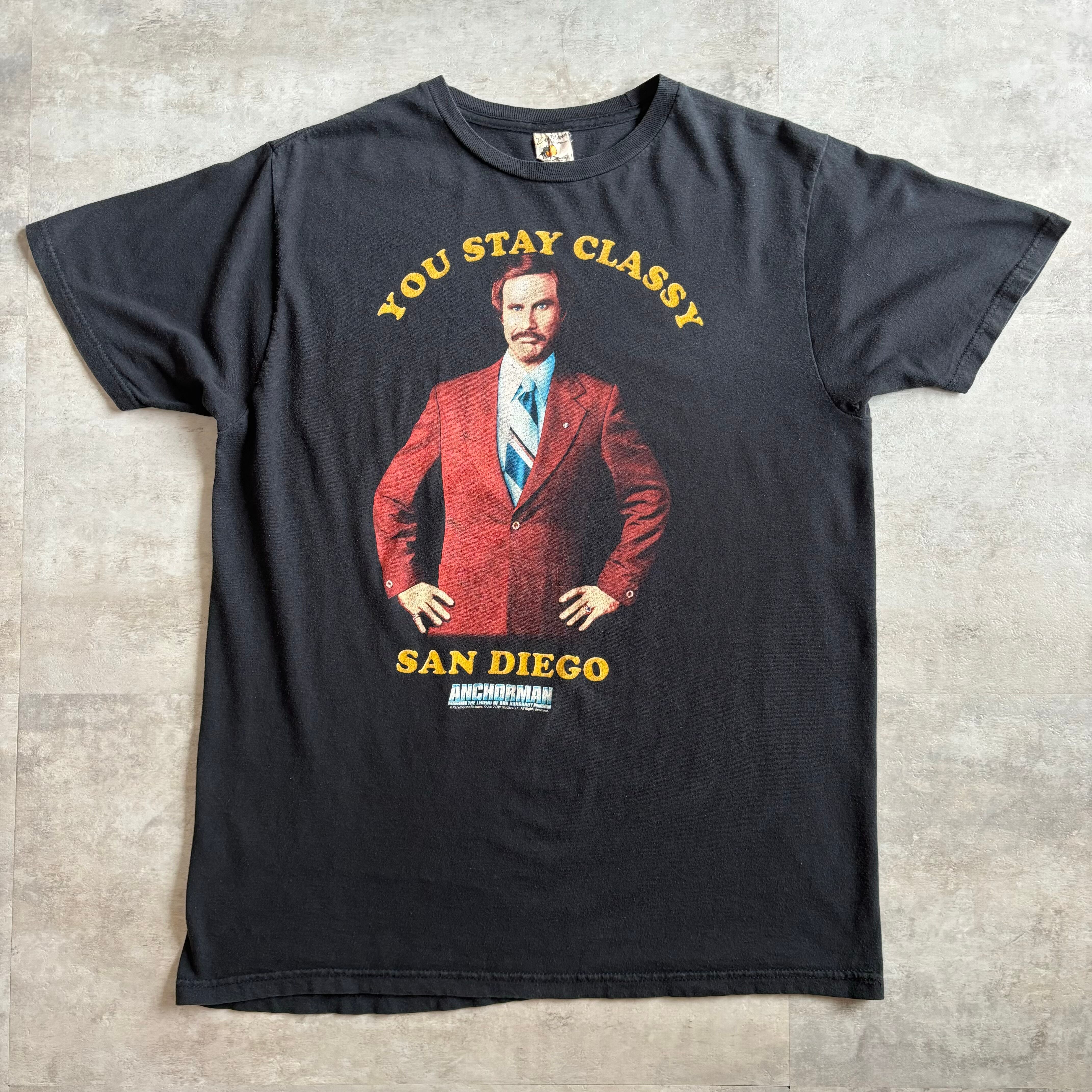 《L size》ムービーTシャツ 映画 anchorman 俺たちニュースキャスター no.3389