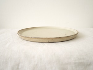 寺田昭洋 33. プレート 8寸(白)