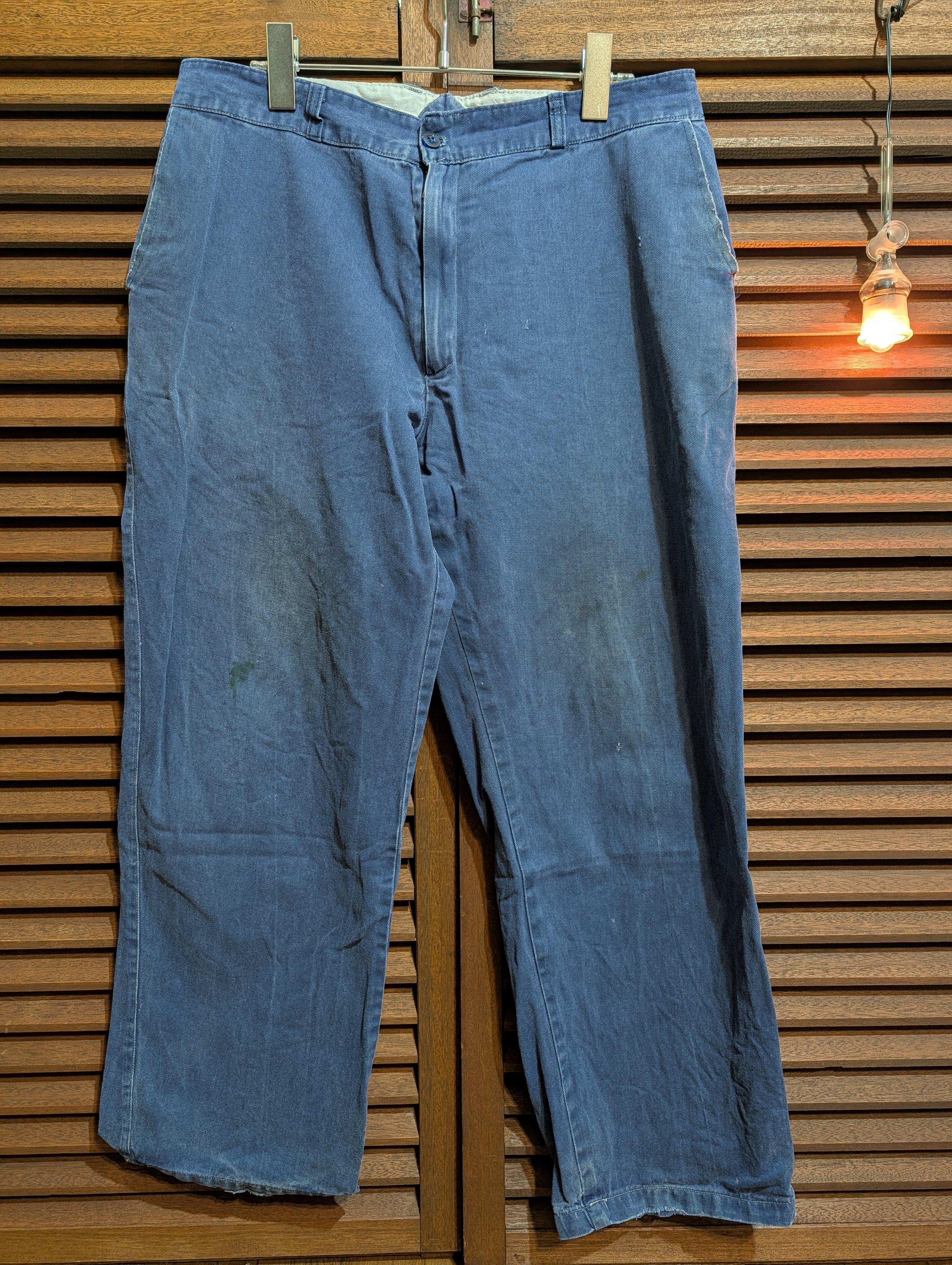 Euro Zip Cotton Work Pants