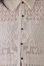 DU260502 Lace Button Cardigan Tops