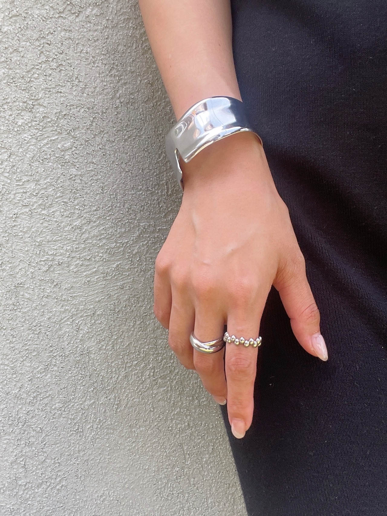 wide cuff open bangle