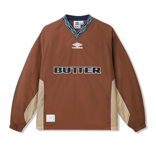 BUTTER GOODS × UMBRO TRAINING PULLOVER CHOCOLATE サイズM