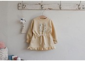 韓国子供服 / 26winter / puella FLO / シェリーミニワンピース / キッズ / 冬服 *90~140*