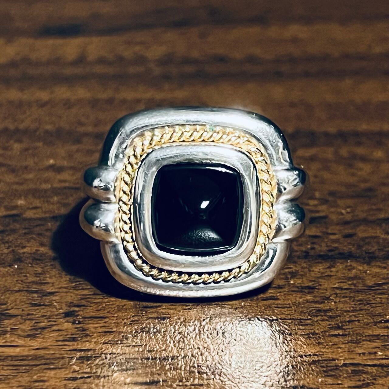 TIFFANY&Co 14Kxオニキス STERLING カフリンクス TIFFANY&Co 14Kxオニキス STERLING カフリンクス