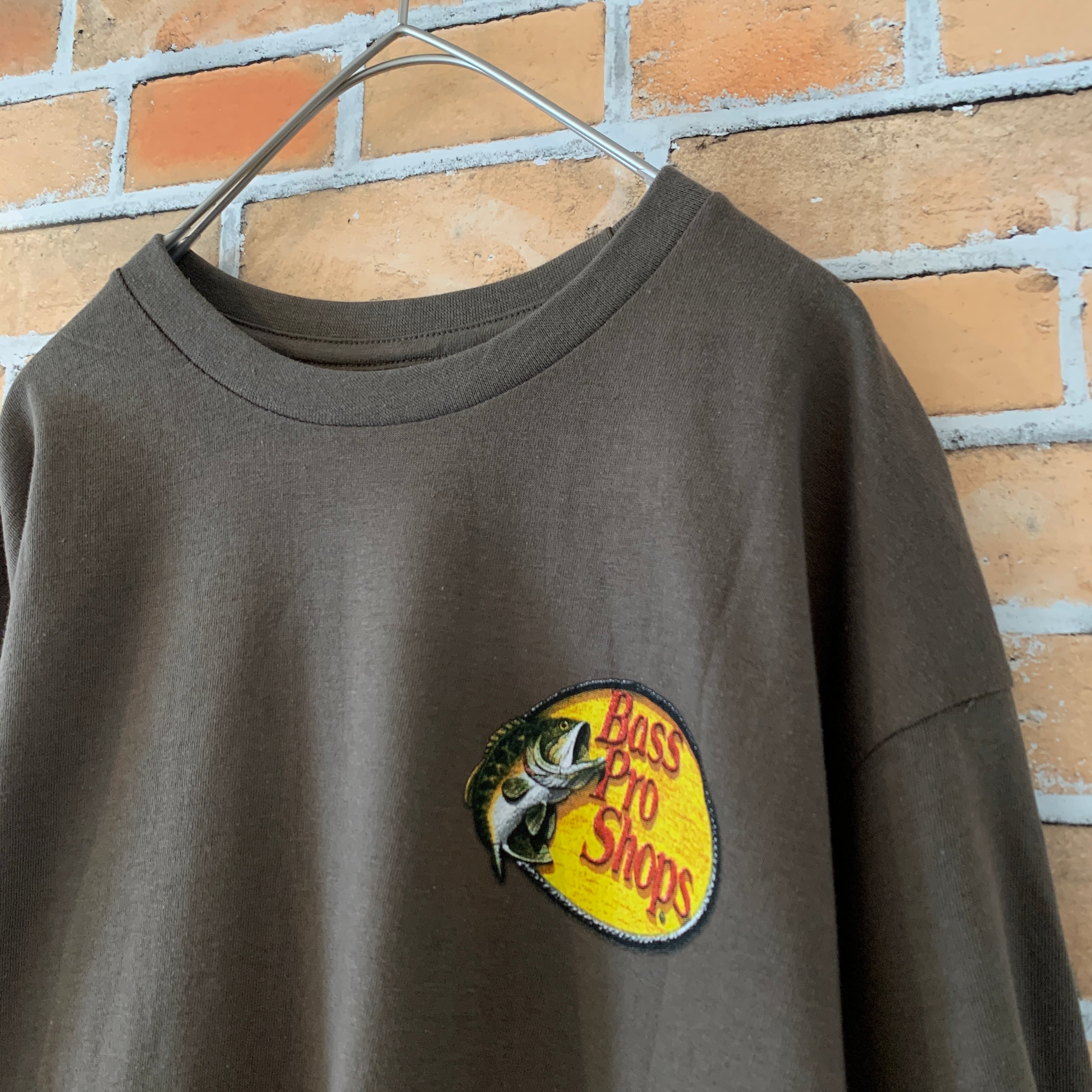 BASS PRO SHOPS】 バックプリント ワンポイント ロゴ Tシャツ 釣り