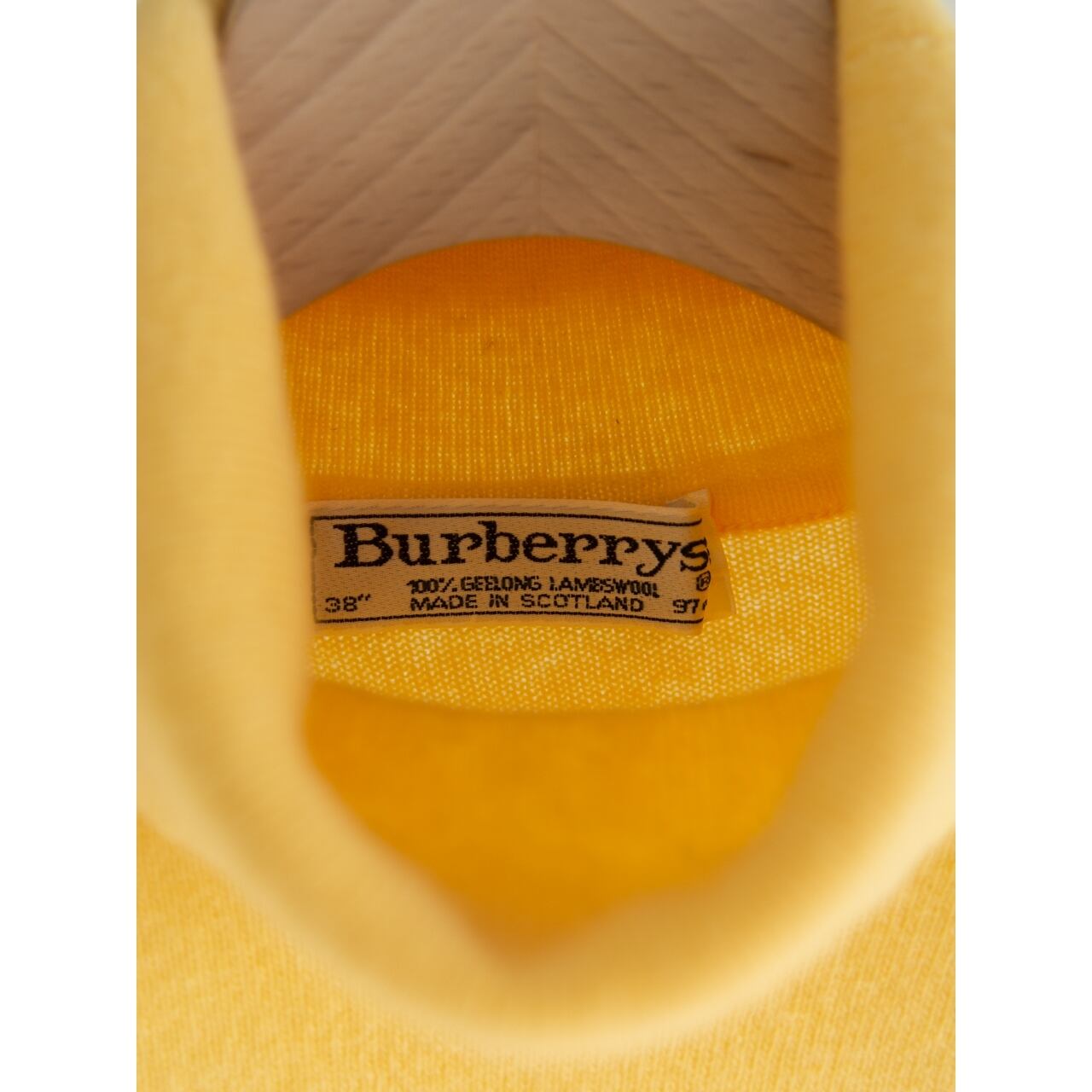 【Burberrys】Made in Scotland 100% Lambswool High Neck Sweater（バーバリーズ スコットランド製 ラムズウールハイネックセーター タートルニット）