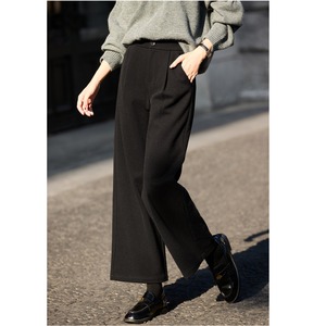 スタンダード ブラックワイドパンツ W01410