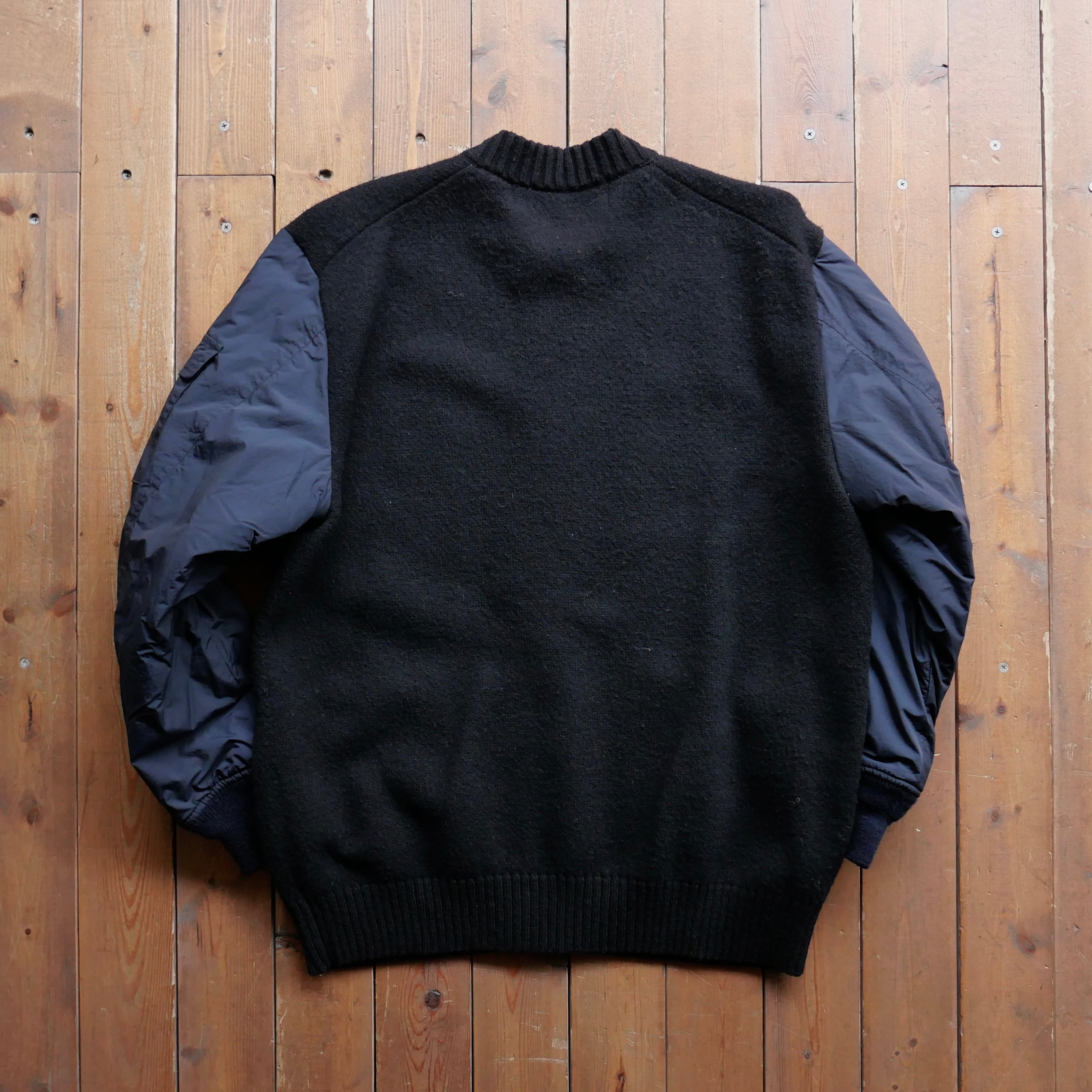 COMME des GARCONS HOMME AD2022 縮絨WOOL×NYLON DOCKING BLOUSON