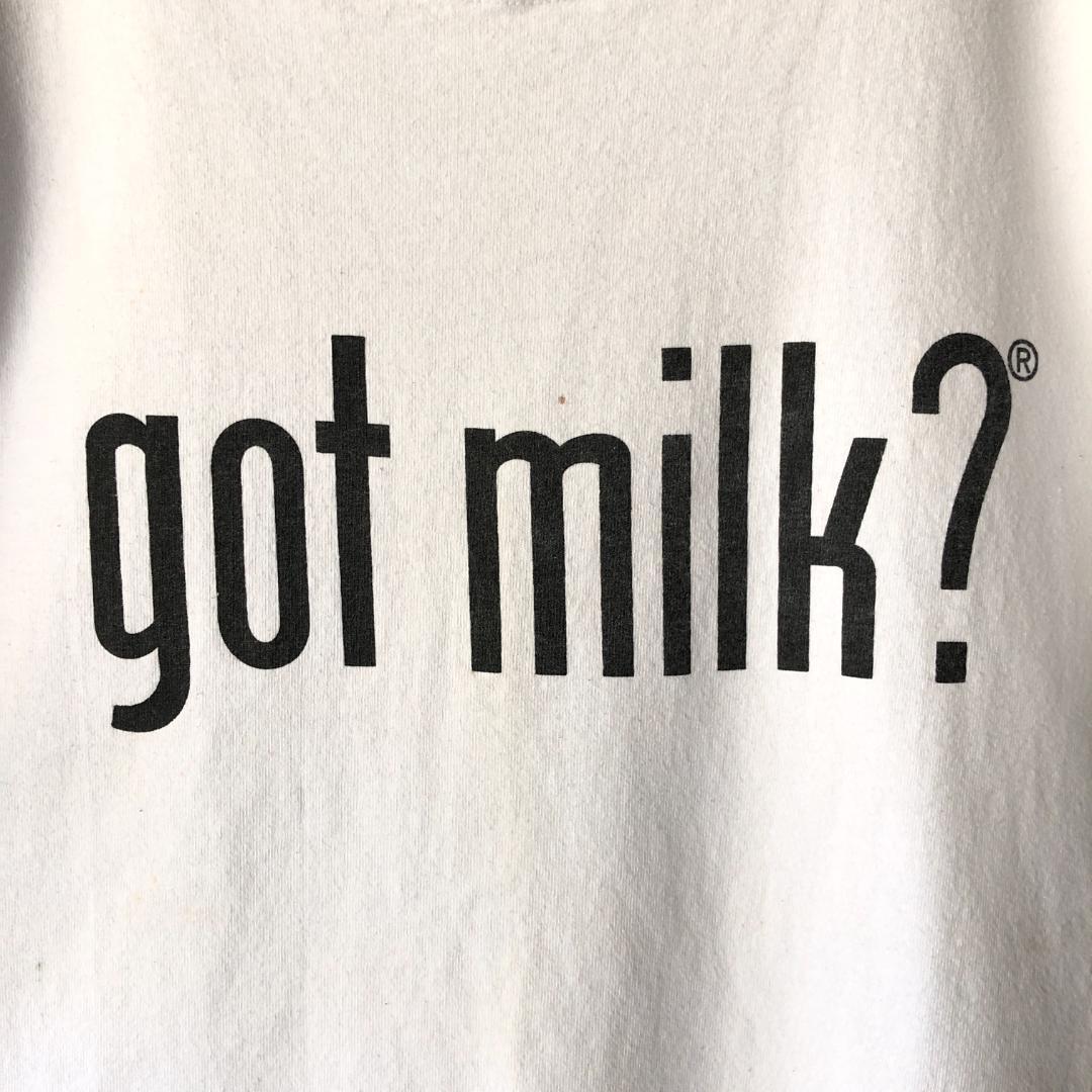 GF179】Tシャツ got milk? 90s 白T シンプル ゴットミルク | www