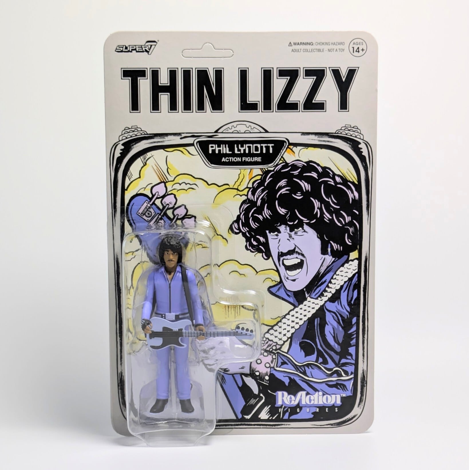 【 ReAction Figures 】 THIN LIZZY(シン・リジィ): フィル・ライノット(ジェイルブレイク ver.) / SUPER7 /スーパー7〚アメリカン雑貨 アメトイ〛
