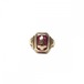 Vintage College Ring [BAL FOUR 10kt Gold] [1940s ~] Red Top & GLD Emblem