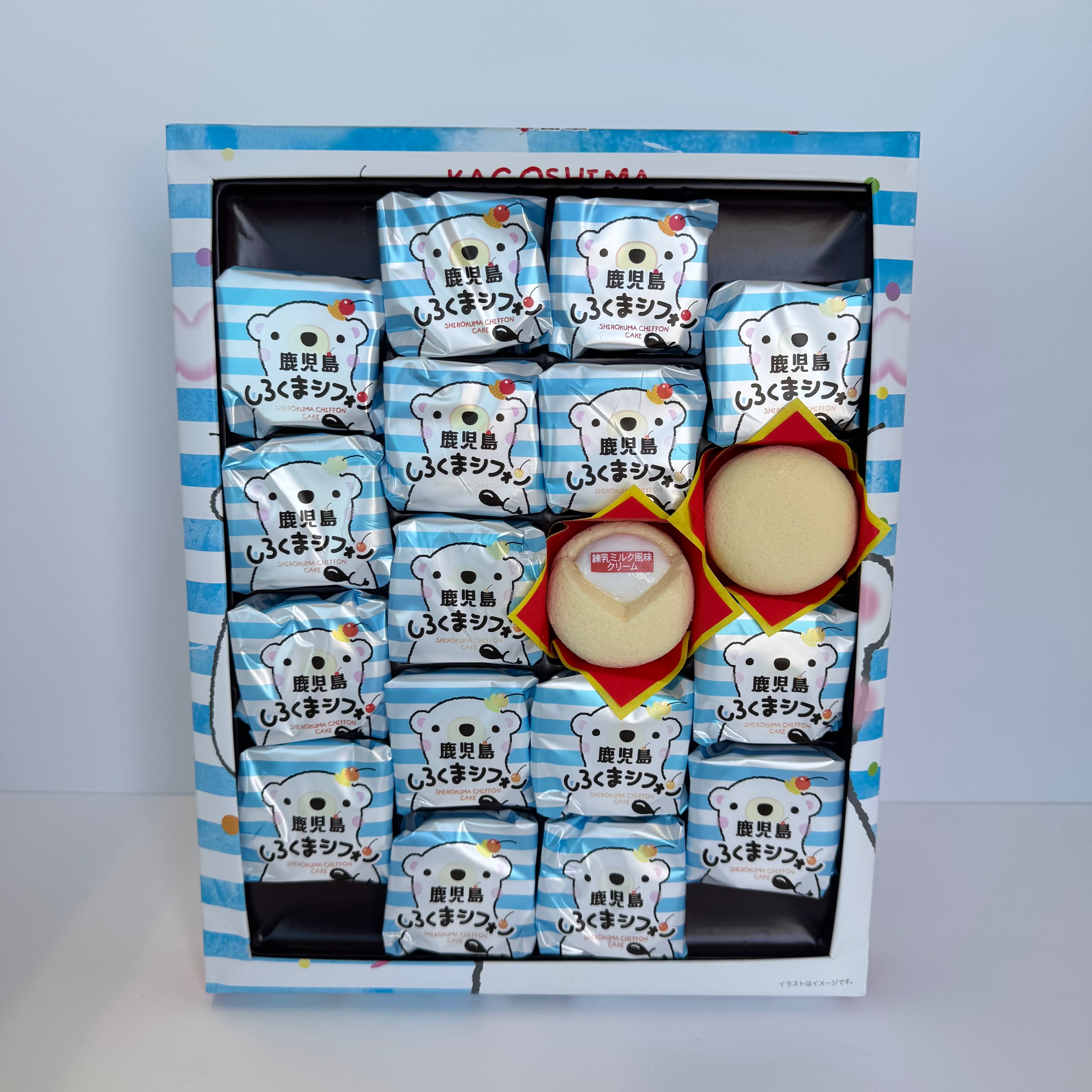 しろくまシフォン 18個入 | 鹿児島土産のドリームガーデン | 鹿児島