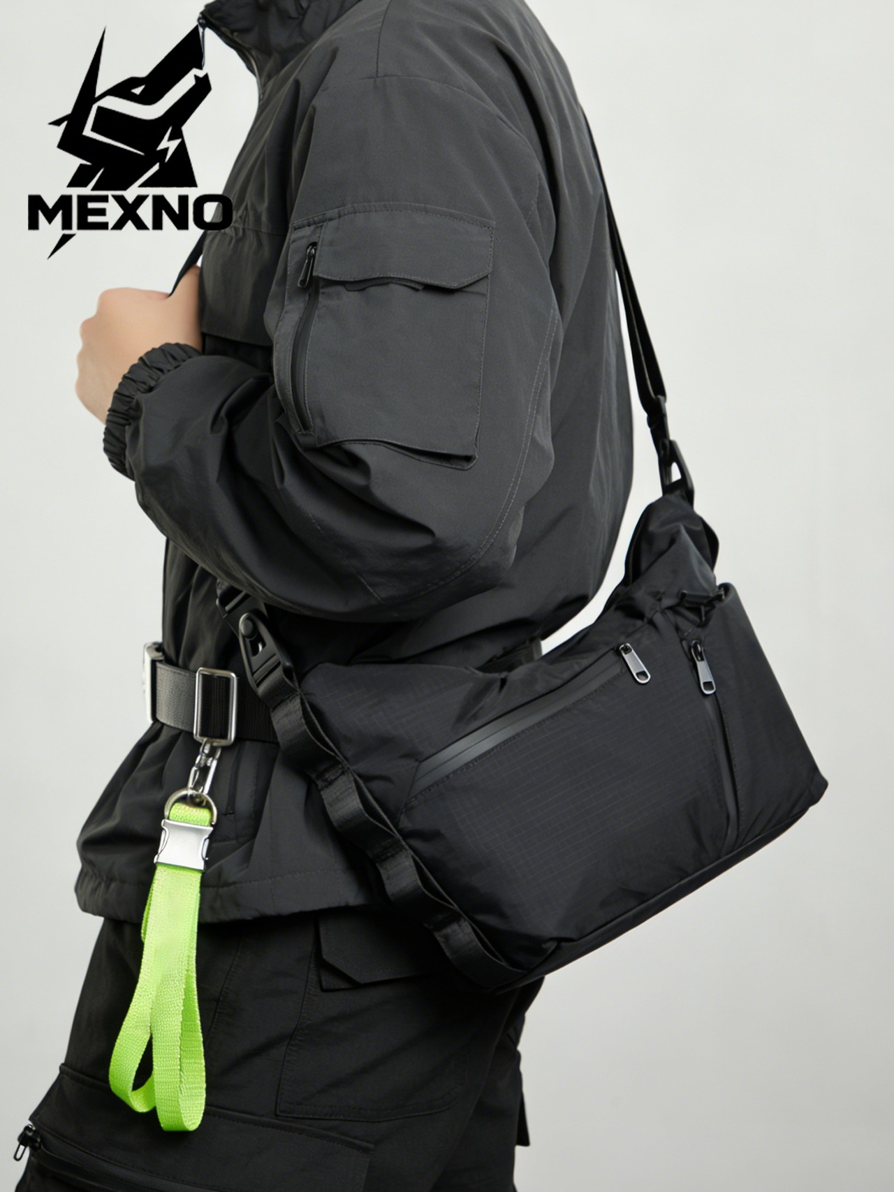 MEXNO タクティカルクロスボディスリングバッグ