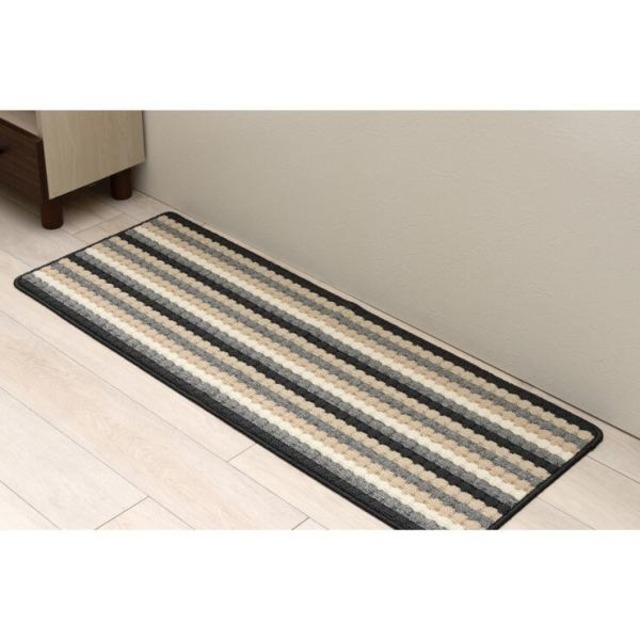 コストコ再販商品 【2セット】タフトインテリアマット 45x120cm ベルセ GY