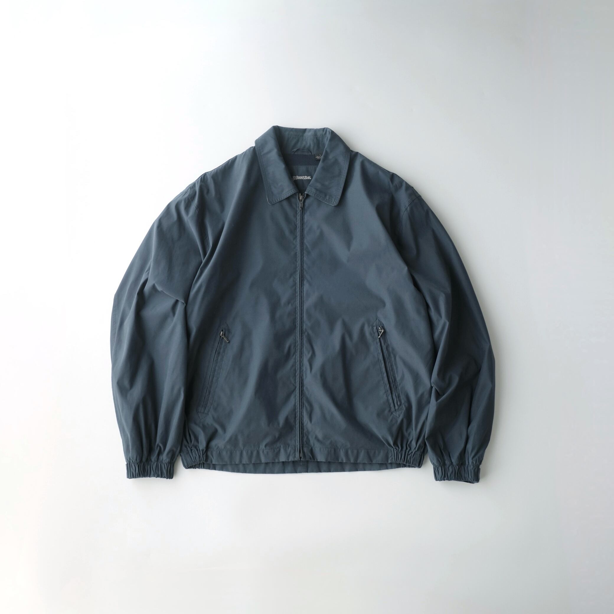 ST.JOHN'S BAY 00s ピーチスキン ジップアップジャケット 青 L ST.JOHN'S BAY】00's Peach Skin Zip Up Jacket Blue L | RE:FOUND
