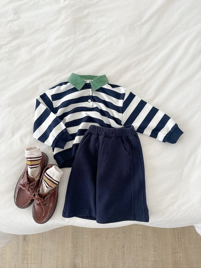 〘予約〙digreen / striped collar mtm