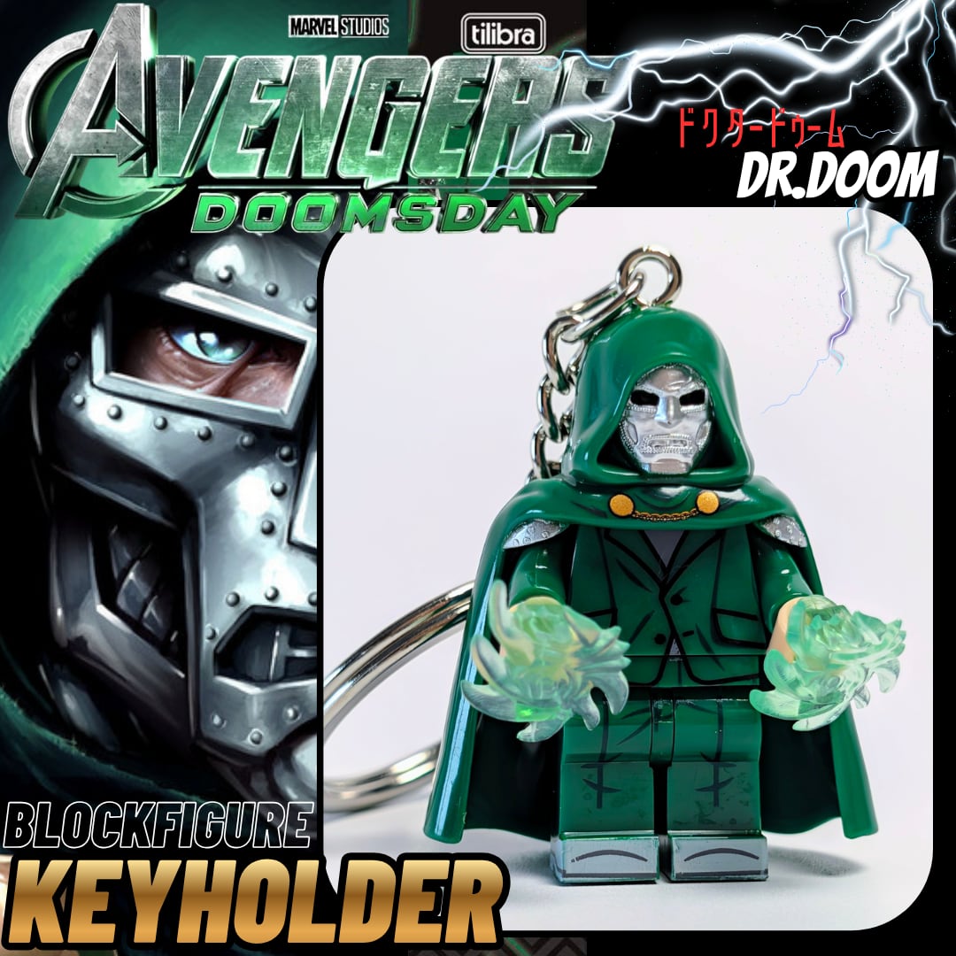 ⚡️今回のDOOMもヤバいっ‼️SPECIAL LIMITED⚡️★ブロックフィギュアキーホルダー★【 Avengers: Doomsday ドゥームズデイ 】『 Dr.DOOM ( ドクタードゥーム ) 』ファンタスティック・フォー / アベンジャーズ / MARVEL〚アメリカン雑貨 アメトイ〛